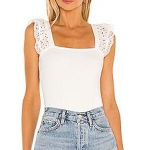 HEARTLOOM NELA TANK size MEDIUM COLOR WHITE NEVER WORN